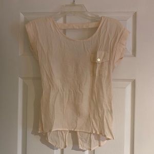 Blush blouse with bows
